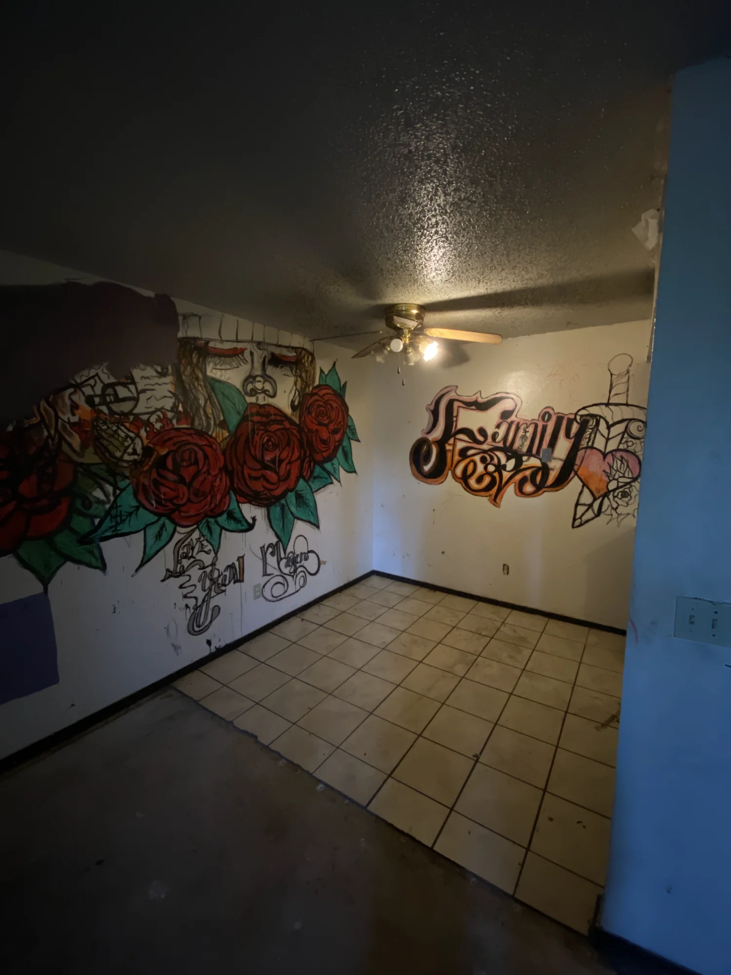 After - Room completely cleaned